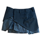Business Casual Mini Skirt - Black Pinstripe