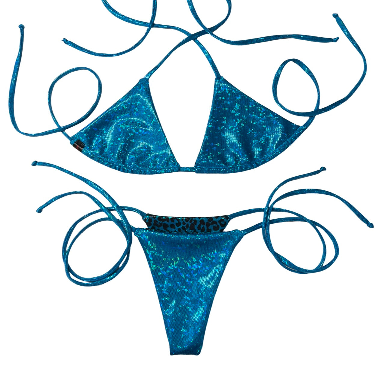 Blue Leopard Reversible Barakini