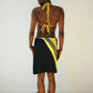 Reworked Courtside Skirt - Yellow/Black