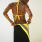Reworked Courtside Skirt - Yellow/Black